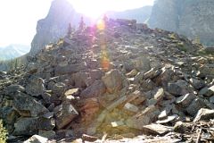 04 Rockpile Interpretive Trail Leads To The Best Moraine Lake Viewpoint With Tower Of Babel Behind Near Lake Louise